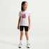 Playera con gráfico para niños talla pequeña Nike Sportswear – Blanco – vista 4
