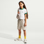 Playera cropped para niña talla grande Nike Sportswear – Blanco/Malaquita – vista 4