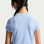 Playera cropped para niña talla grande Nike Sportswear – Azul hidrógeno – vista 2