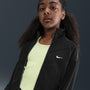 Nike Sportswear Chamarra deportiva de tejido Knit para niña talla grande – Negro/Negro/Blanco – vista 3
