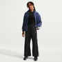 Pants de tejido Woven para niña talla grande Nike Sportswear – Negro/Blanco/Blanco – vista 1