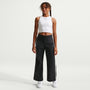 Pants de tejido Woven para niña talla grande Nike Sportswear Collection – Negro/Perla suave/Negro – vista 1
