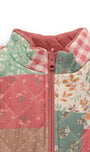Chaqueta Acolchada Reversible Purebaby con Estampado Patchwork