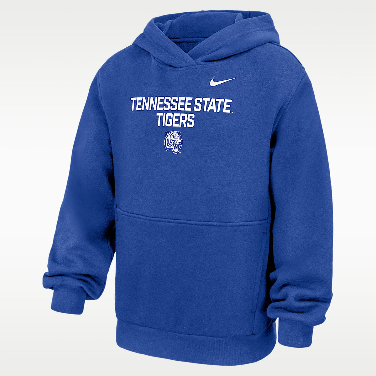 Sudadera con gorro sin cierre Club Fleece para niños talla grande Nike College (Tennessee State University) – Royal juego – vista 1