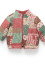 Chaqueta Acolchada Reversible Purebaby con Estampado Patchwork