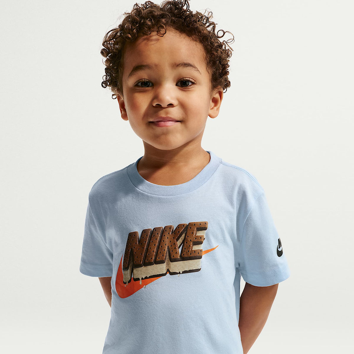 Playera Ice Cream Sandwich para niños pequeños Nike – Azul hidrógeno – vista 1