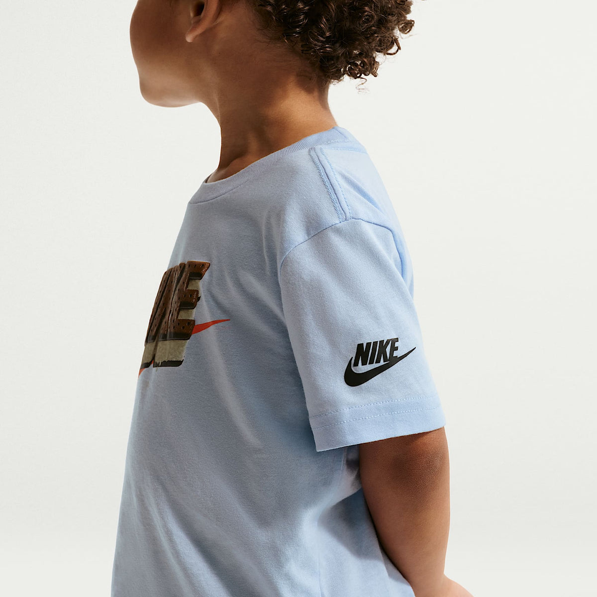 Playera Ice Cream Sandwich para niños pequeños Nike – Azul hidrógeno – vista 2