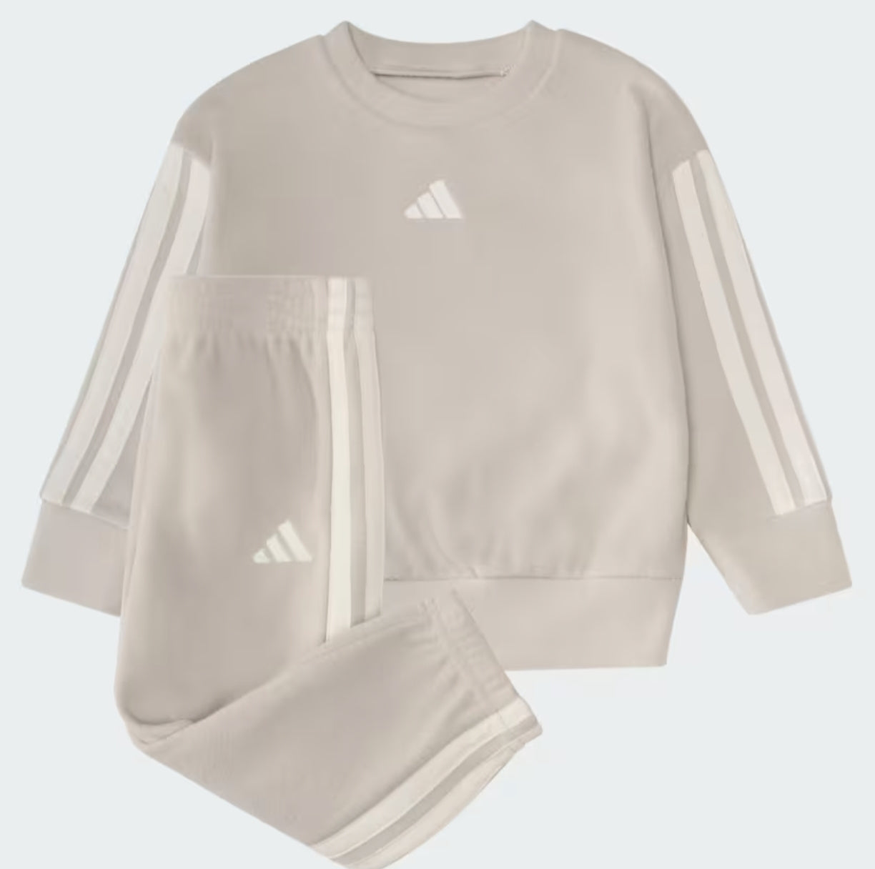 Conjunto invernal de 2 piezas con sudadera de manga larga de forro polar y jogger