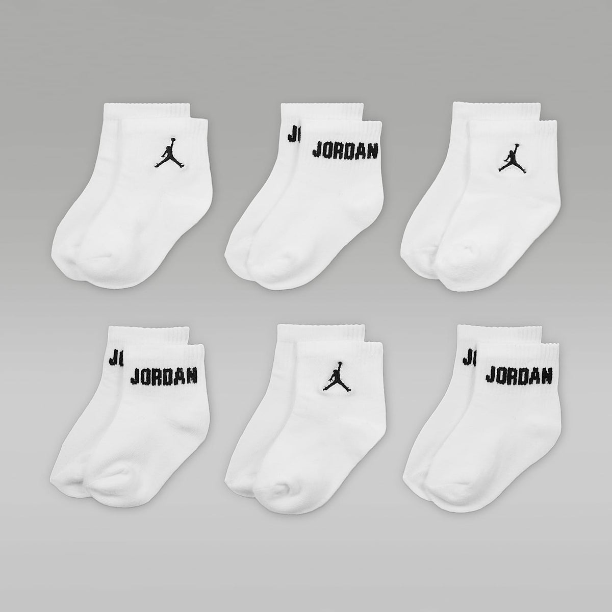 Calcetines al tobillo para bebé e infantil (6 pares) Jordan Everyday Essentials – Blanco – vista 1