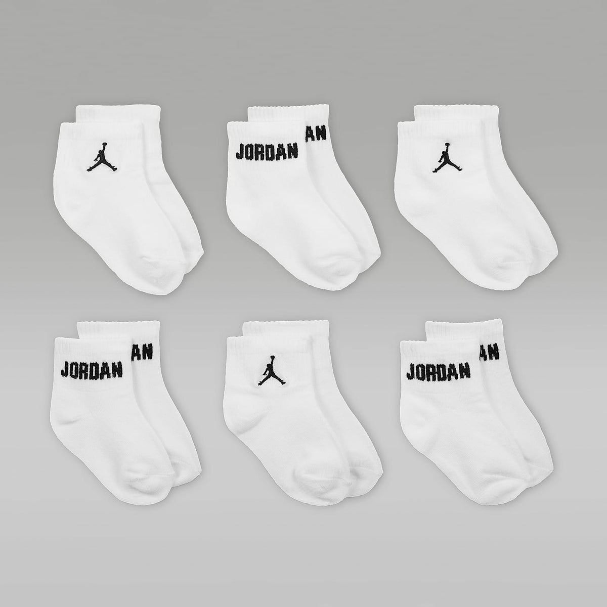 Calcetines al tobillo para bebé e infantil (6 pares) Jordan Everyday Essentials – Blanco – vista 2