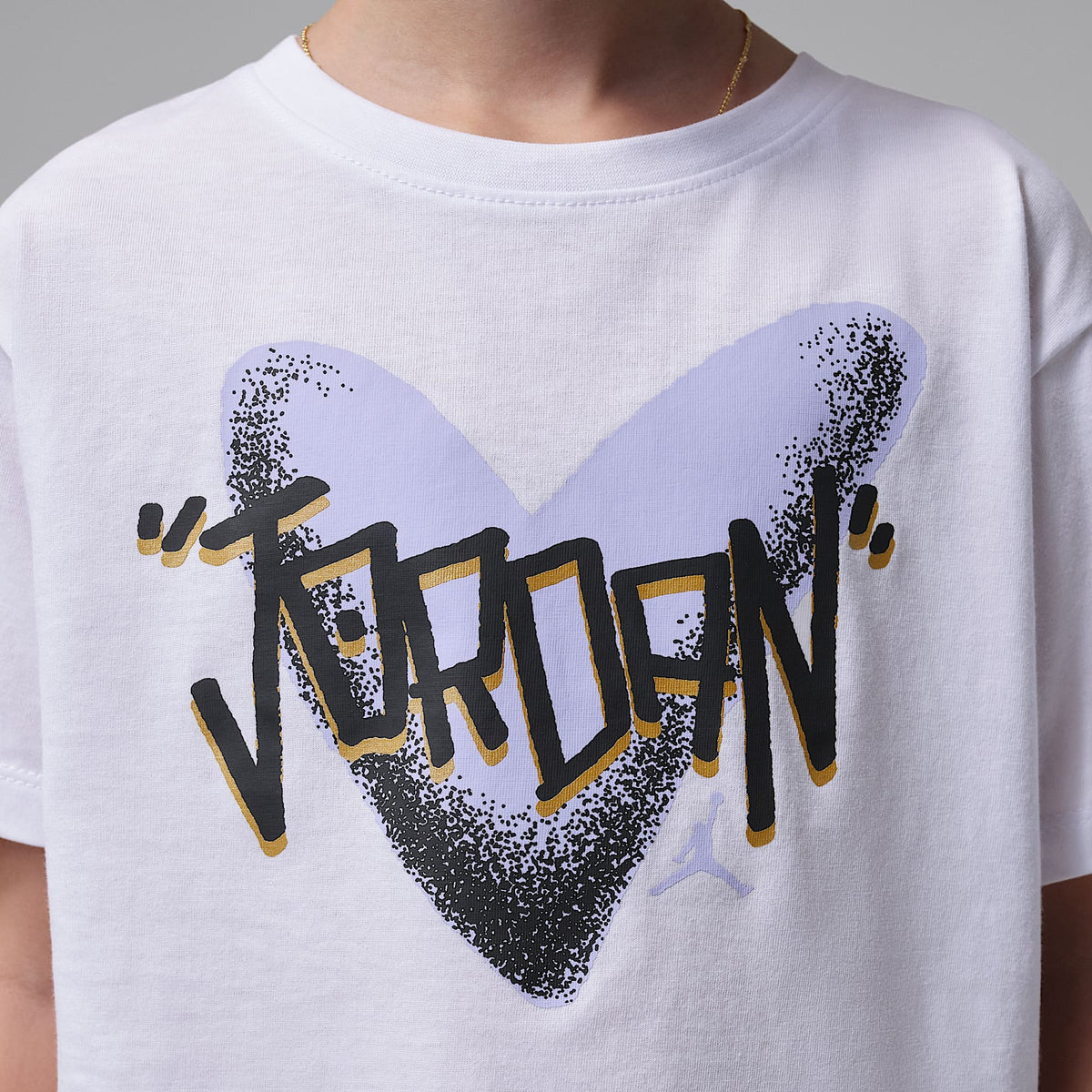 Conjunto de dos piezas con falda I Heart Jordan para niños talla pequeña Jordan – Negro – vista 5