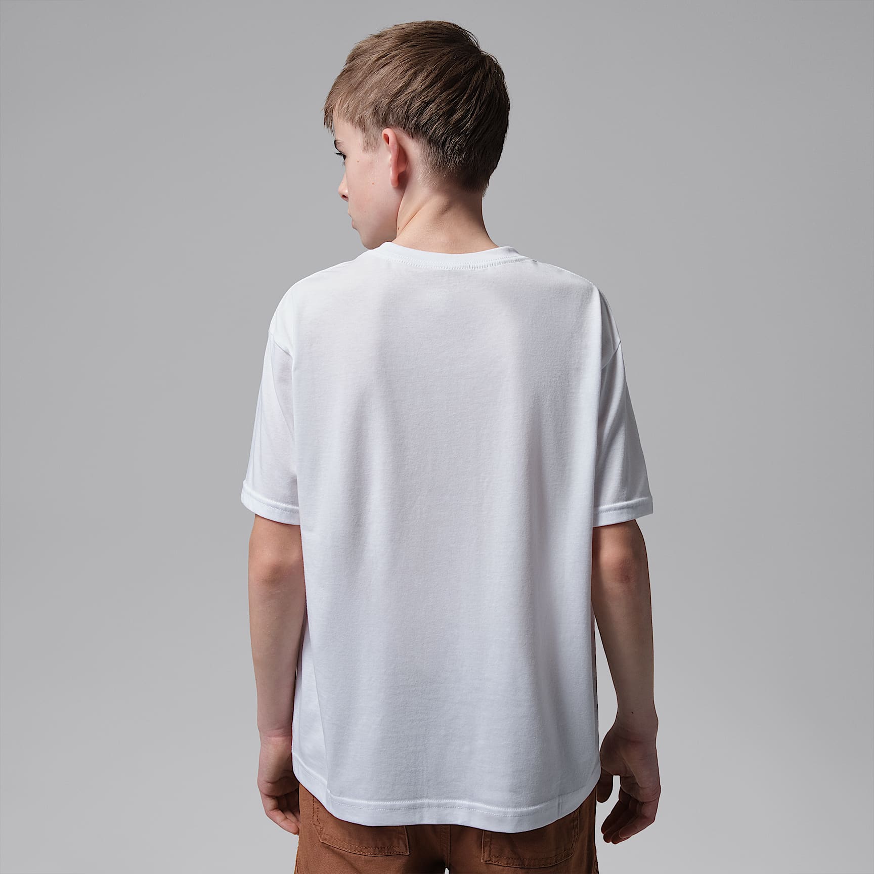 Playera Skyline Rings para niños talla grande Jordan – Blanco – vista 2