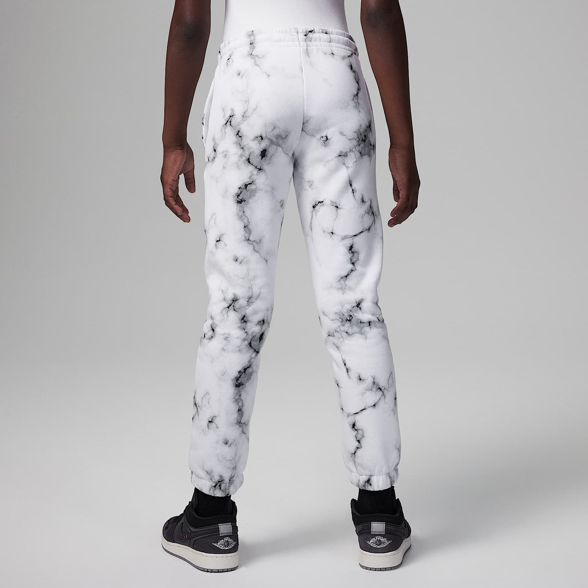 Pants para niños talla grande Jordan Essentials Printed Fleece Pants – Blanco – vista 2