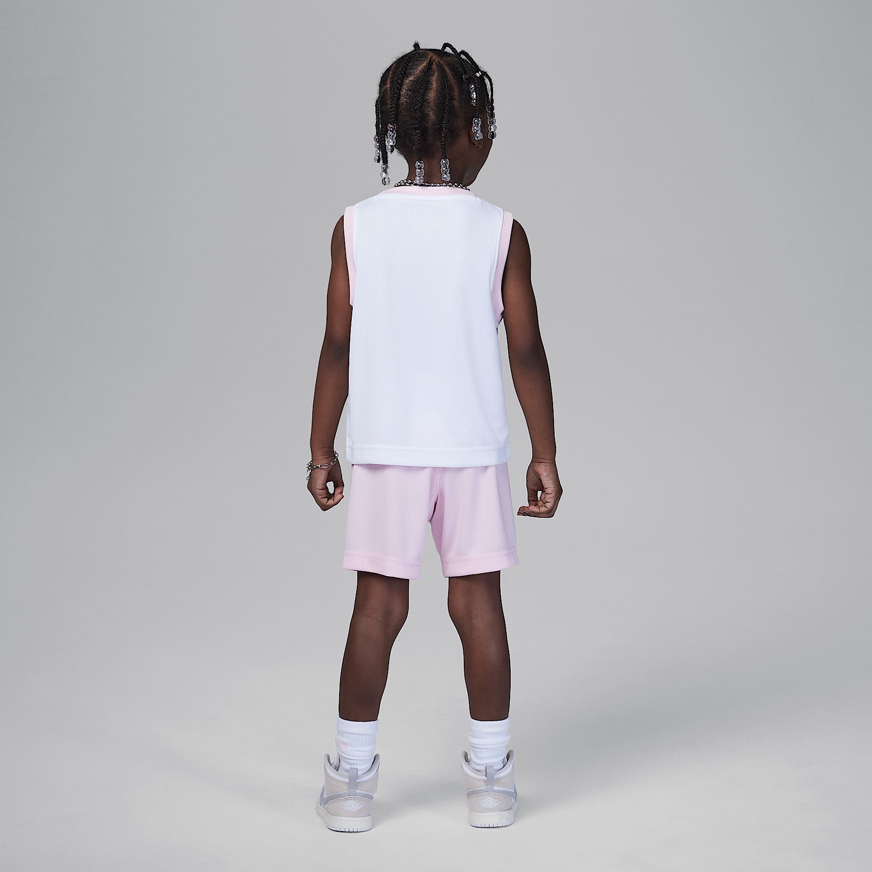 Conjunto de 2 piezas de jersey 23 infantil Jordan – Espuma rosa – vista 2