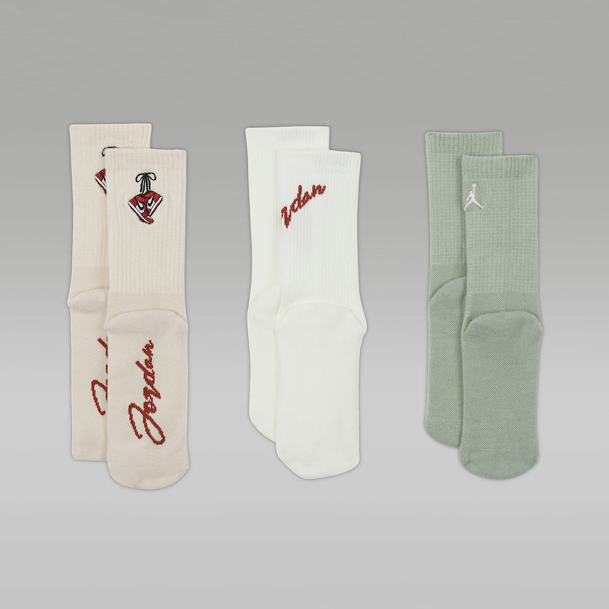 Calcetas cortas para niños talla grande (3 pares) Jordan – Vela – vista 3