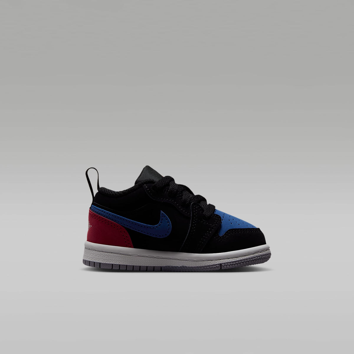 Jordan 1 Low – Negro/Azul genuino/Rojo universitario/Blanco cumbre – vista 3