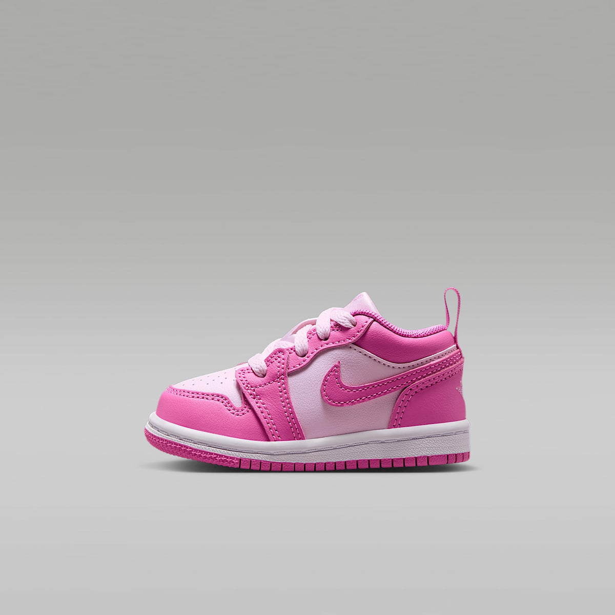 Jordan 1 Low – Rosa china/Blanco/Espuma rosa – vista 1