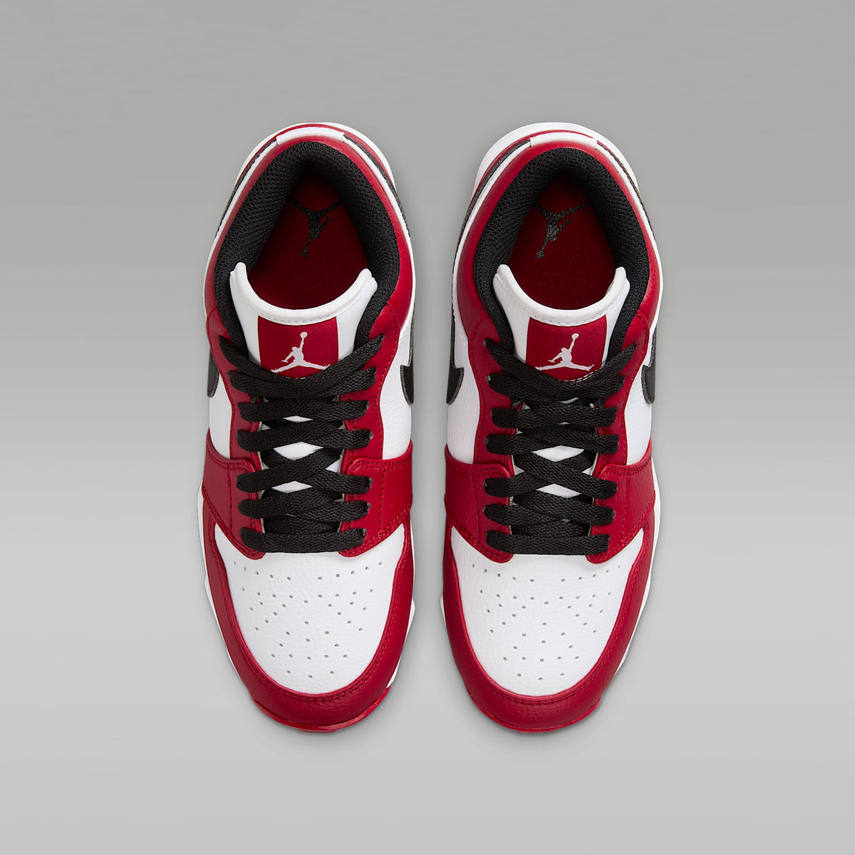 Jordan 1 Low – Blanco/Rojo gimnasio/Negro – vista 4