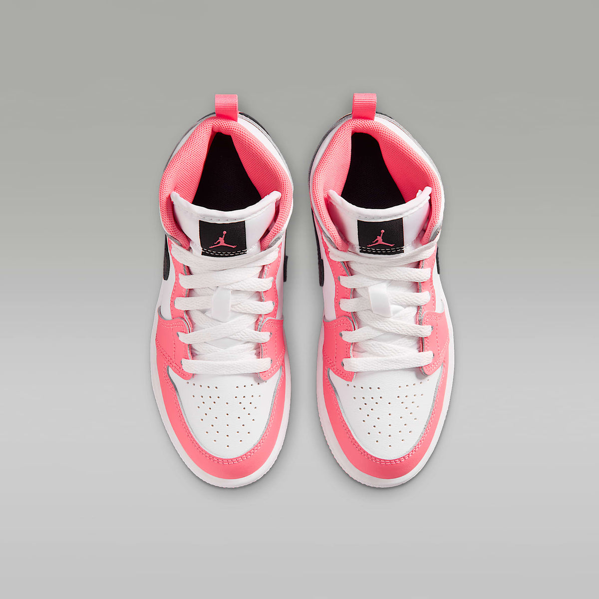 Jordan 1 Mid – Rosa mirada/Blanco/Negro – vista 4