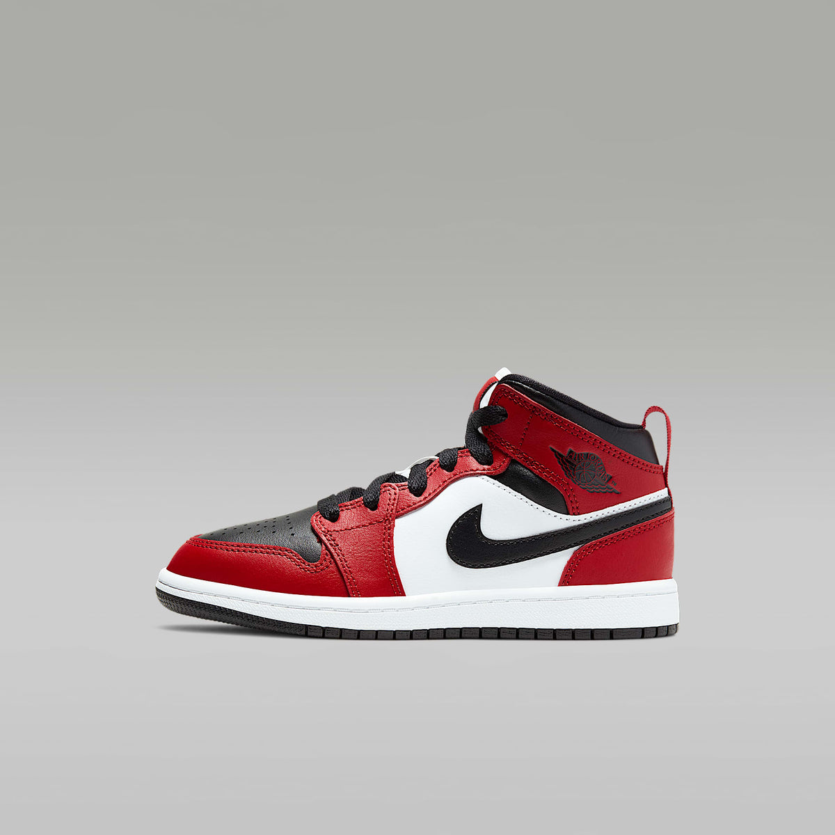 Jordan 1 Mid – Negro/Rojo gimnasio/Negro – vista 1