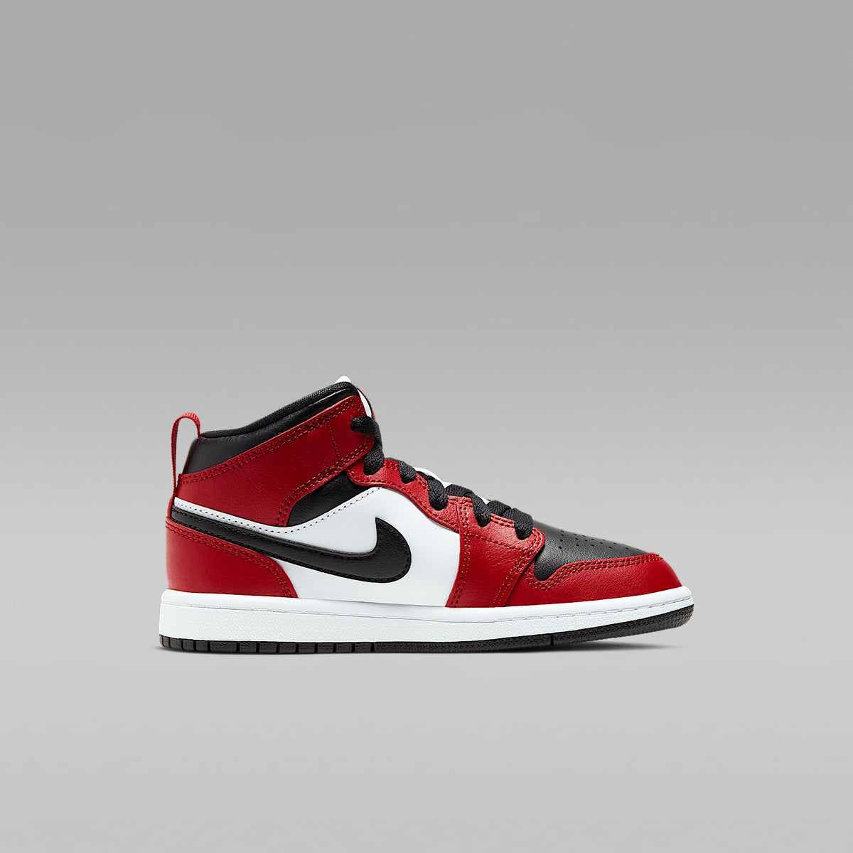 Jordan 1 Mid – Negro/Rojo gimnasio/Negro – vista 3