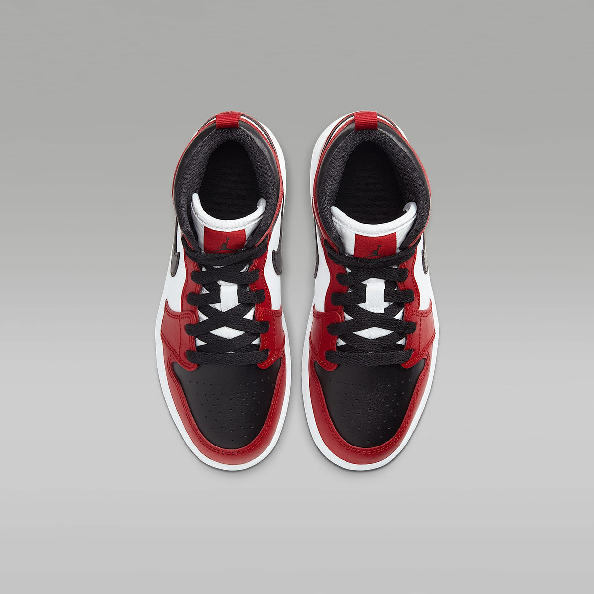 Jordan 1 Mid – Negro/Rojo gimnasio/Negro – vista 4
