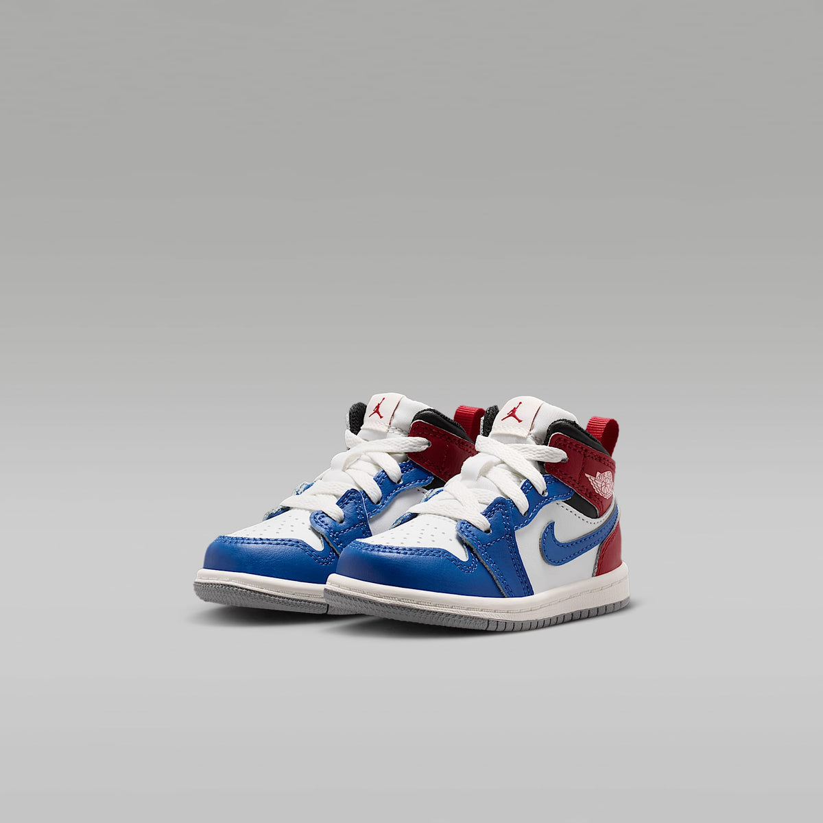 Jordan 1 Mid – Azul genuino/Rojo universitario/Negro/Blanco cumbre – vista 5