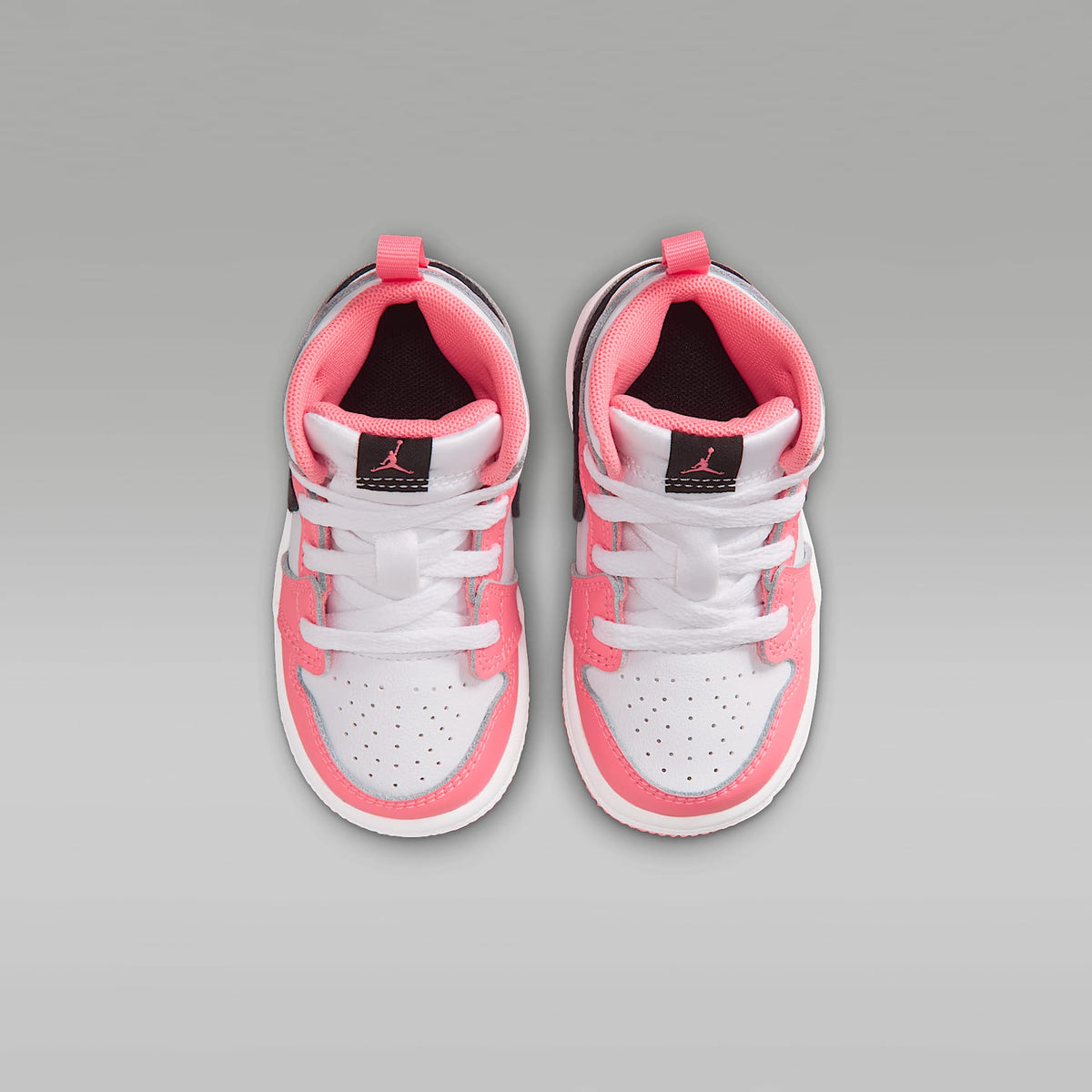 Jordan 1 Mid – Rosa mirada/Blanco/Negro – vista 4