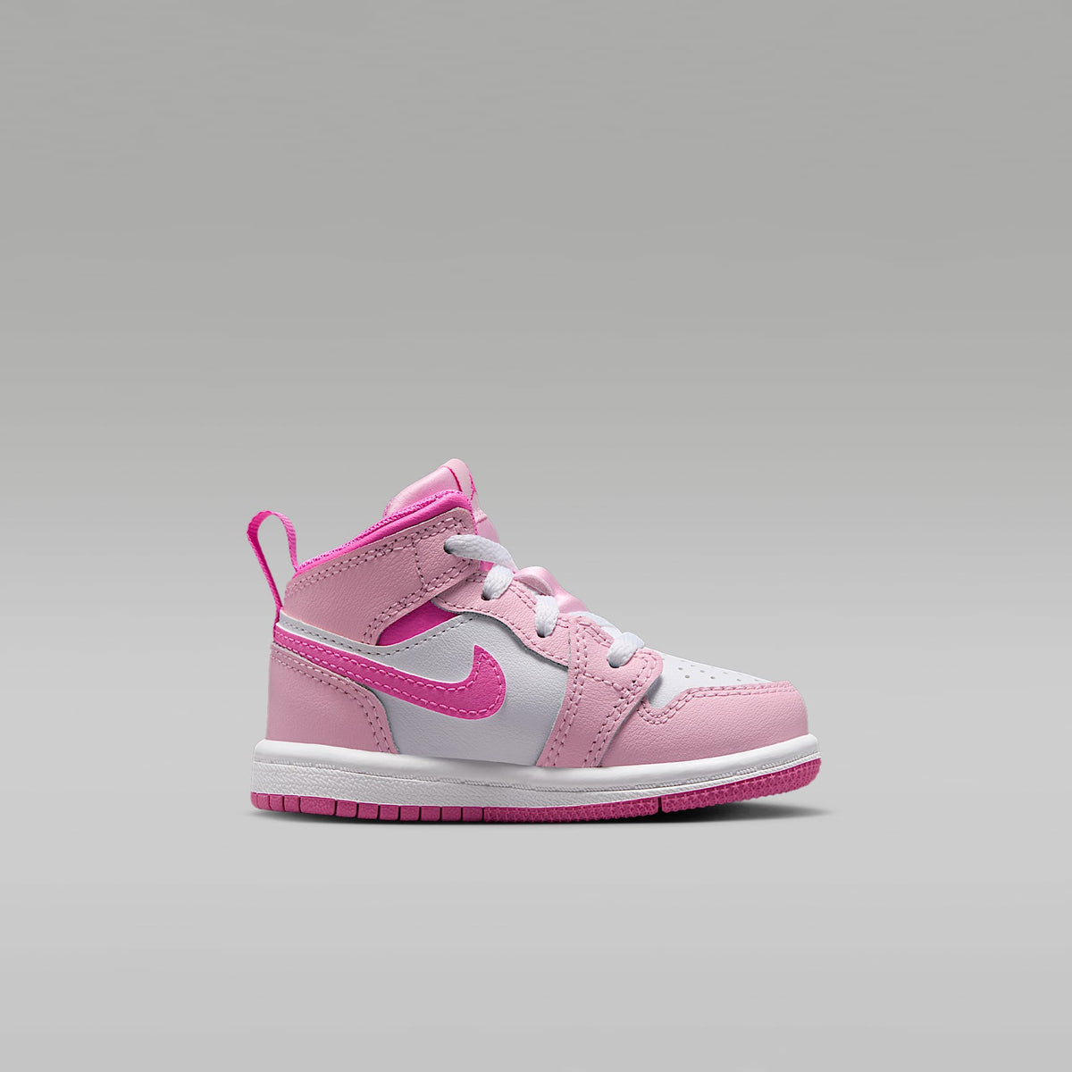 Jordan 1 Mid – Espuma rosa/Rosa china/Blanco/Espuma rosa – vista 3