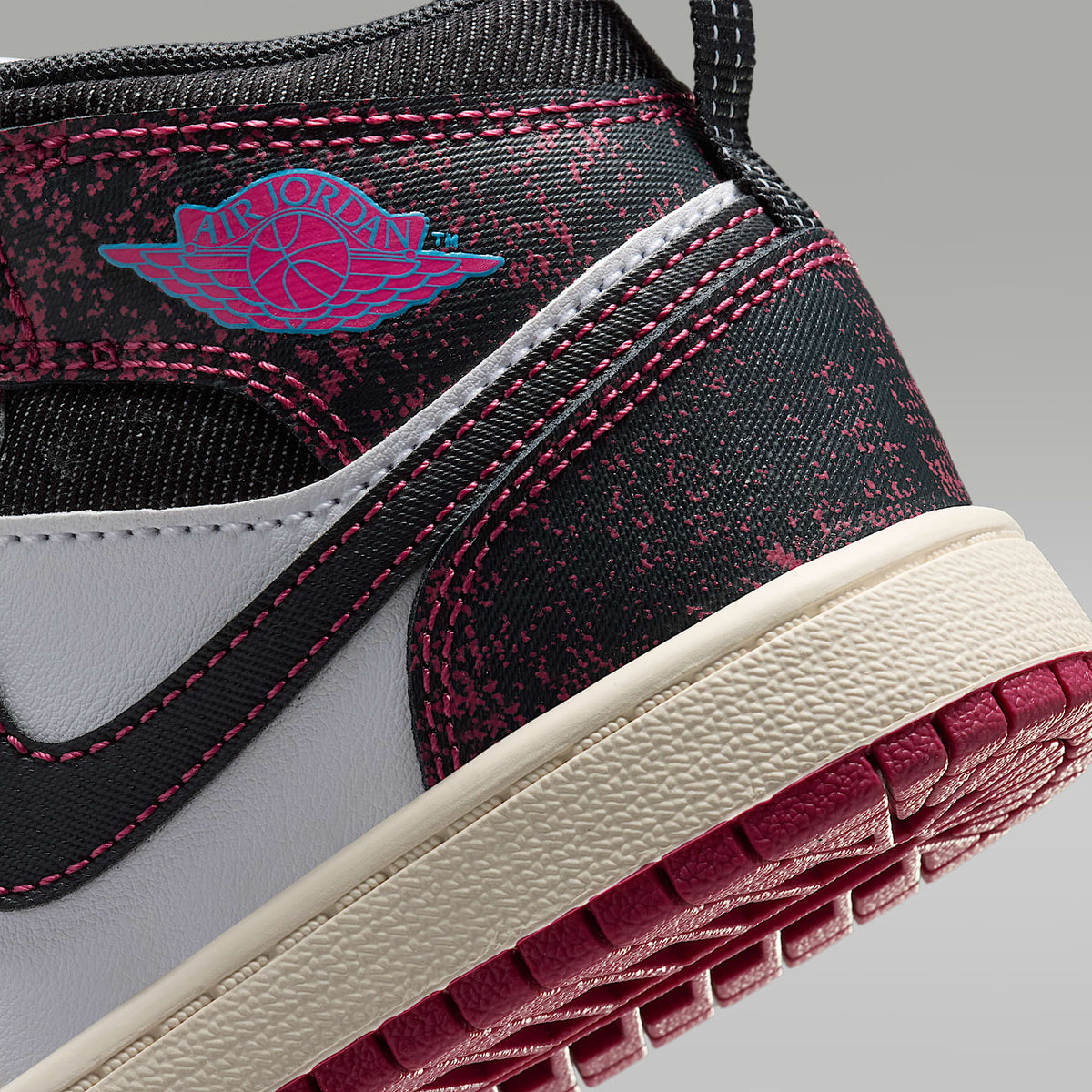 Jordan 1 Mid SE – Remolacha dulce/Sombrío apagado/Blanco/Rosa desierto – vista 8