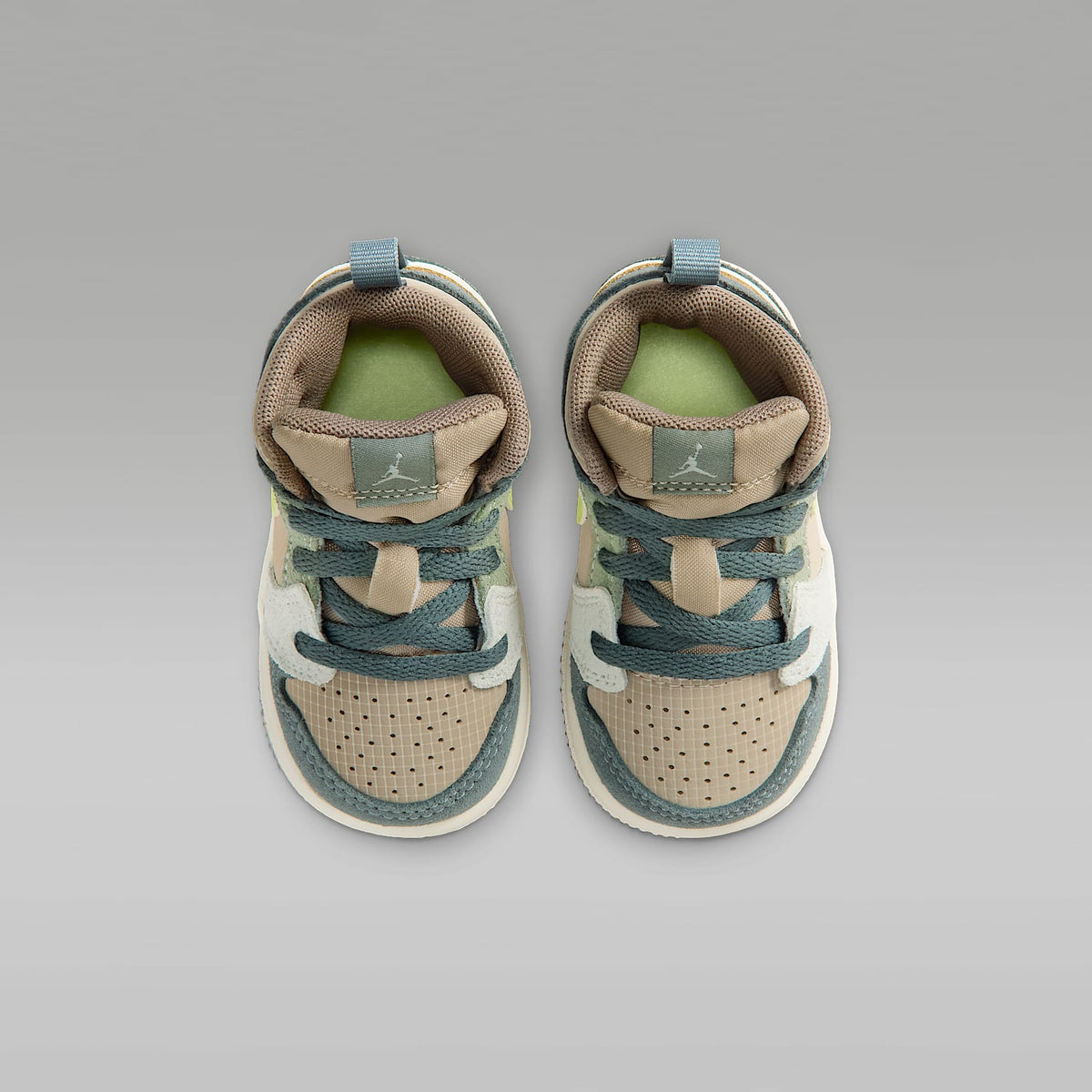 Jordan 1 Mid SE – Caqui/Hasta/Gris oliva/Toque de limón claro – vista 4