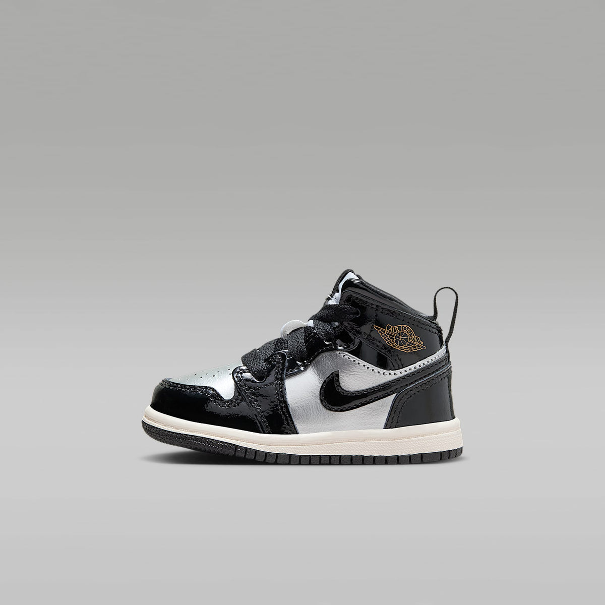 Jordan 1 Mid SE – Negro/Plata metalizado/Vela/Oro metalizado – vista 1