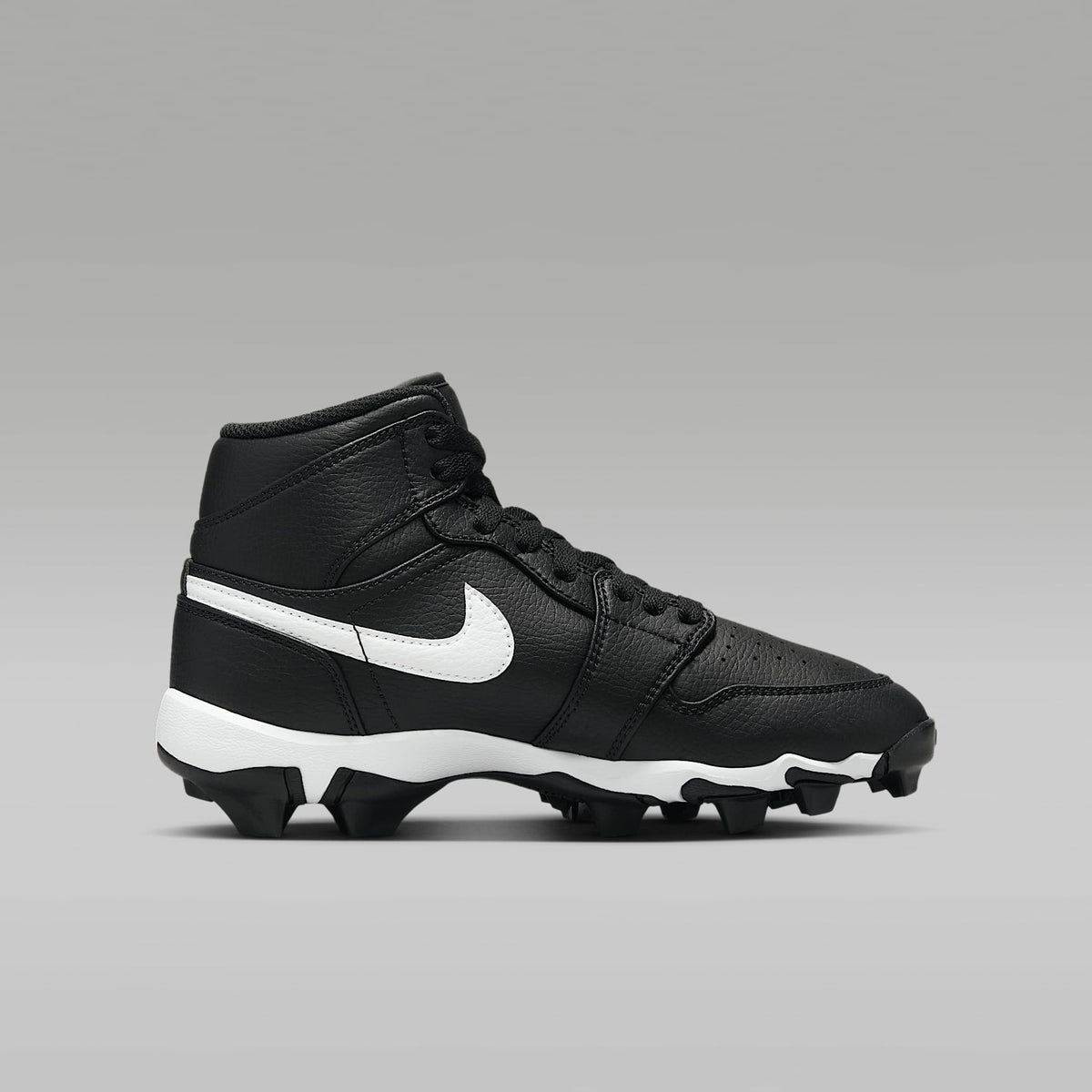 Jordan 1 Mid – Negro/Blanco/Blanco – vista 3