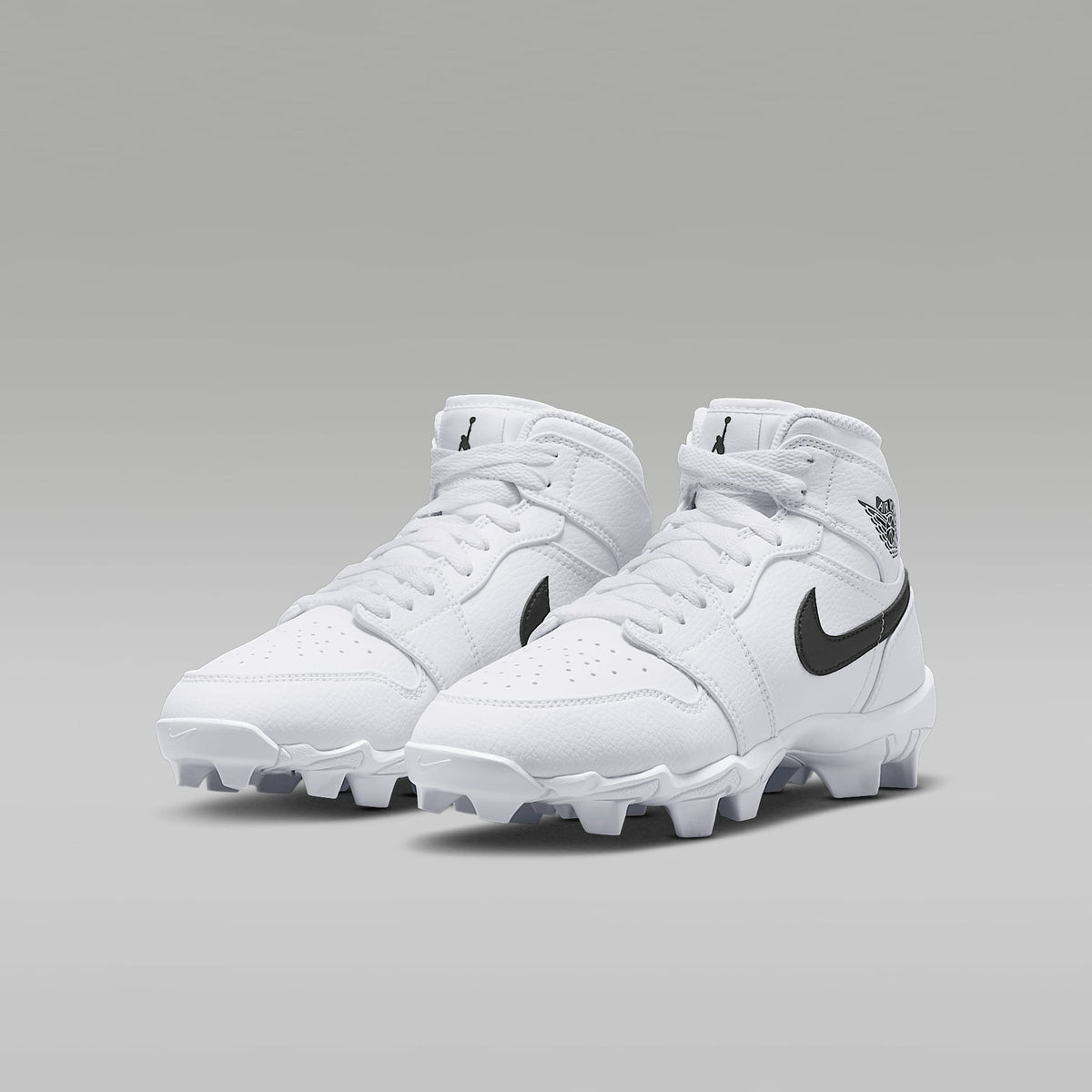 Jordan 1 Mid – Blanco/Negro/Negro – vista 5