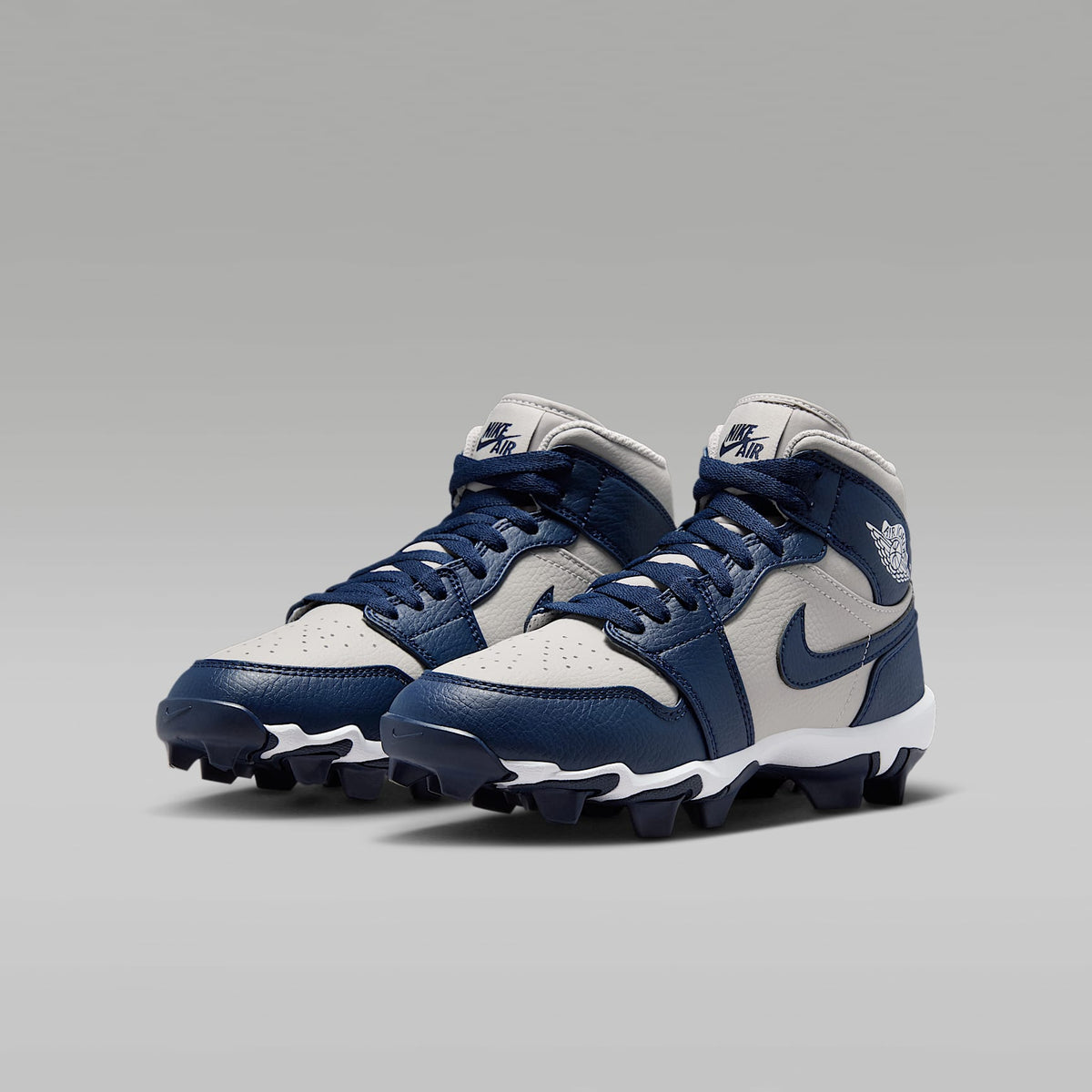 Jordan 1 Mid – Gris lobo/Azul marino universitario – vista 5