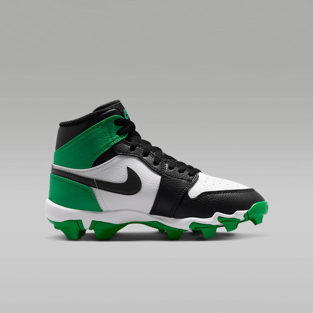 Jordan 1 Mid – Negro/Verde suerte – vista 3