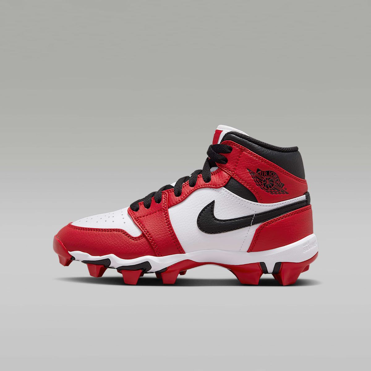 Jordan 1 Mid – Blanco/Rojo gimnasio/Negro – vista 1