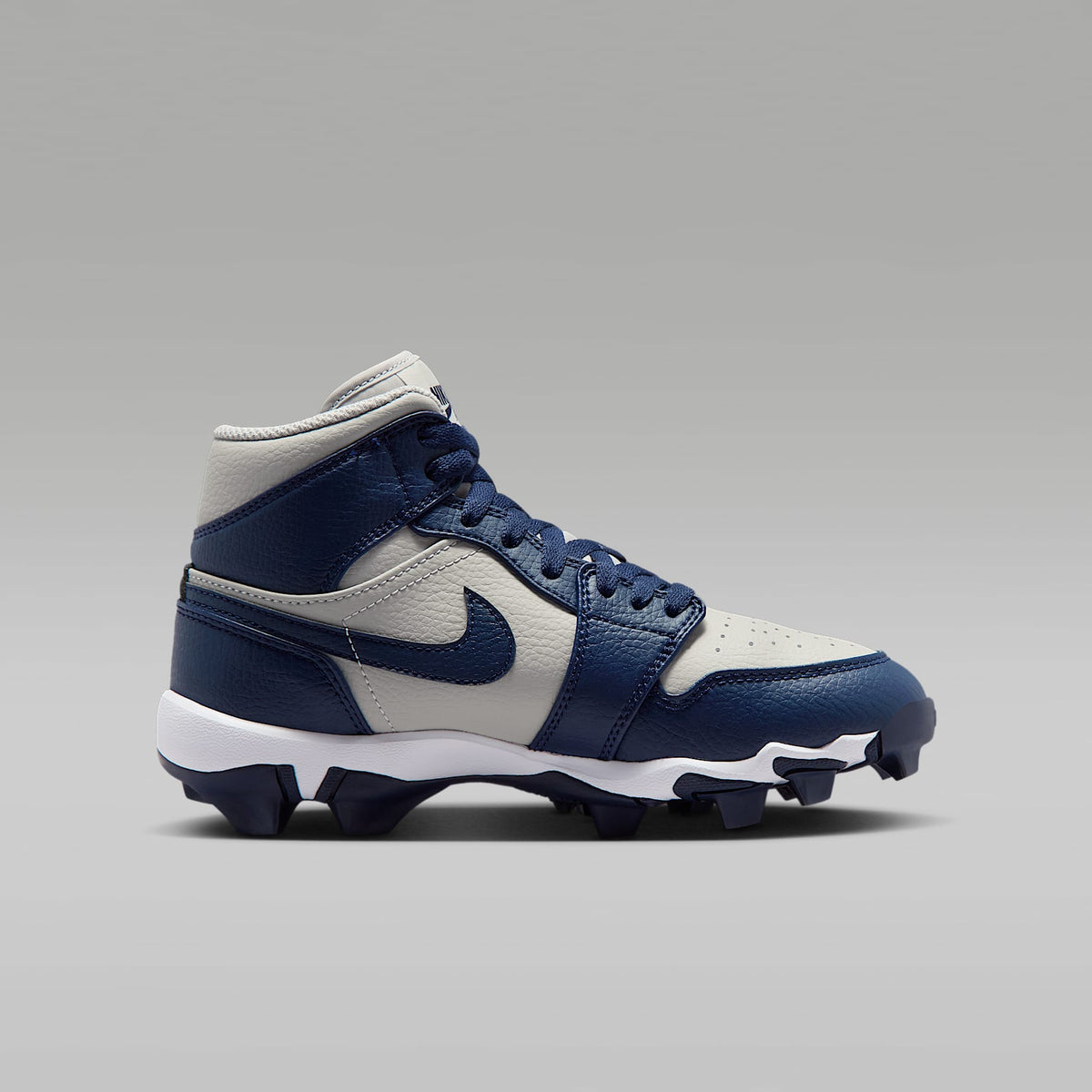 Jordan 1 Mid – Gris lobo/Azul marino universitario – vista 3
