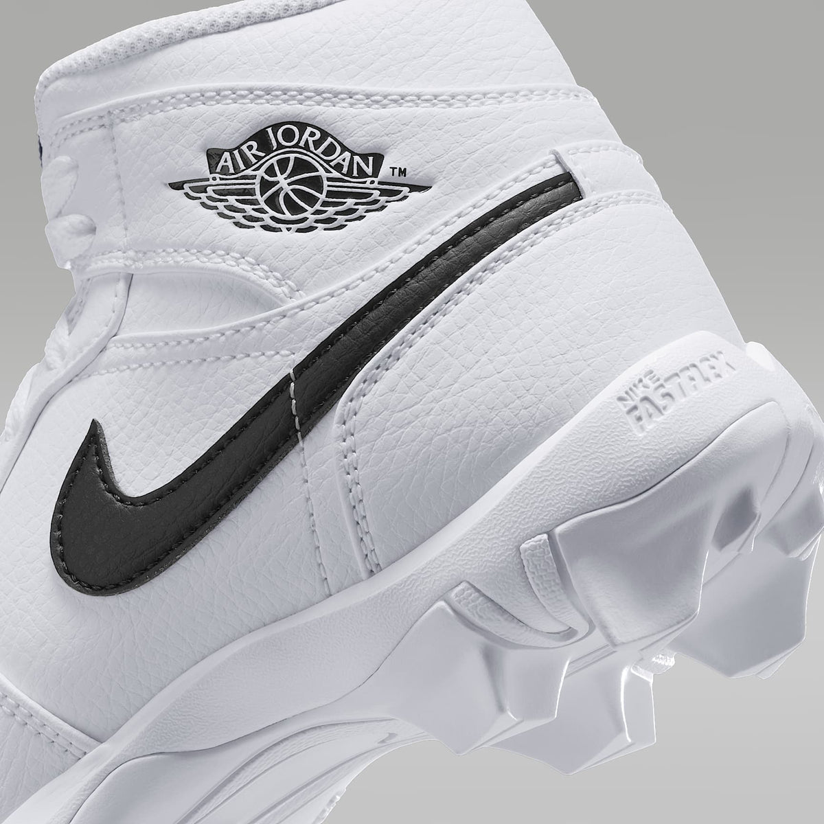 Jordan 1 Mid – Blanco/Negro/Negro – vista 9