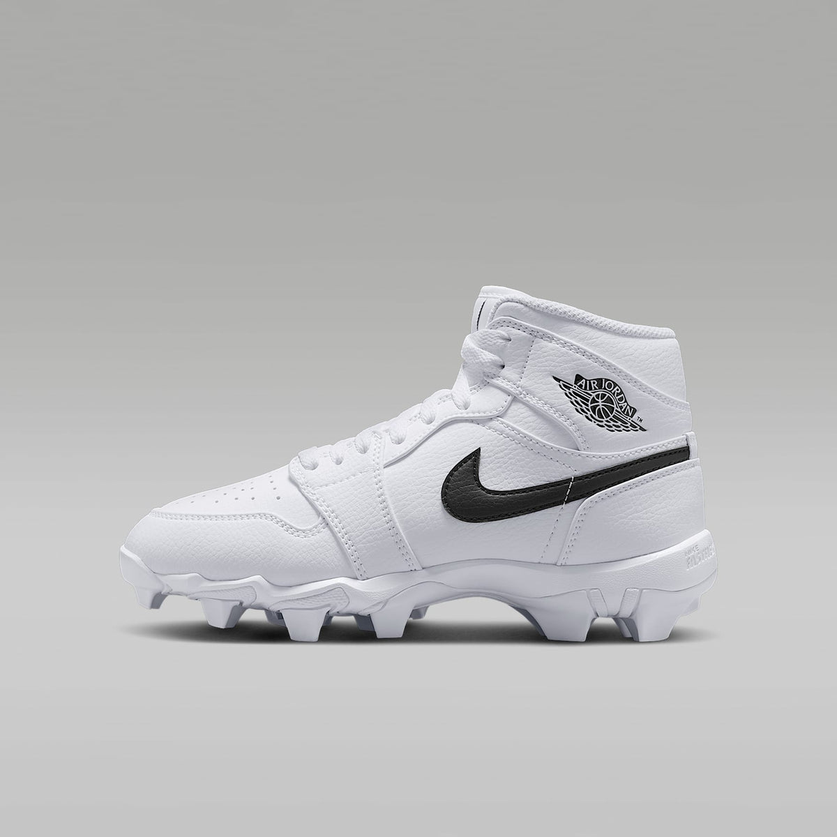 Jordan 1 Mid – Blanco/Negro/Negro – vista 1