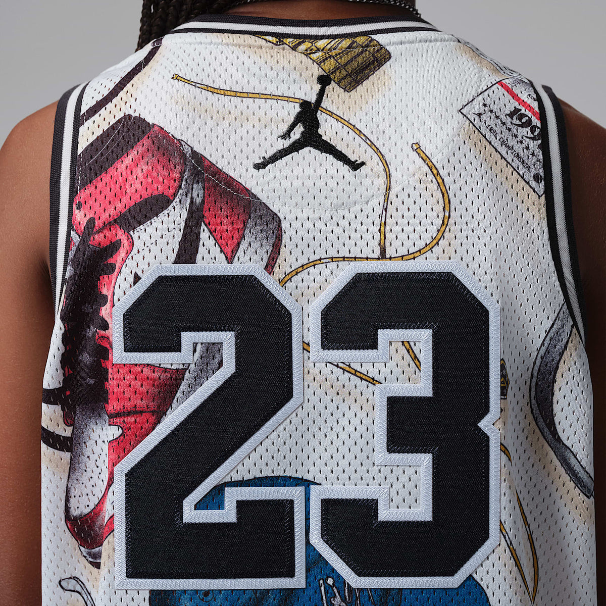 Jersey estampado 23 para niños talla grande Jordan – Vela/Sombrío apagado – vista 5