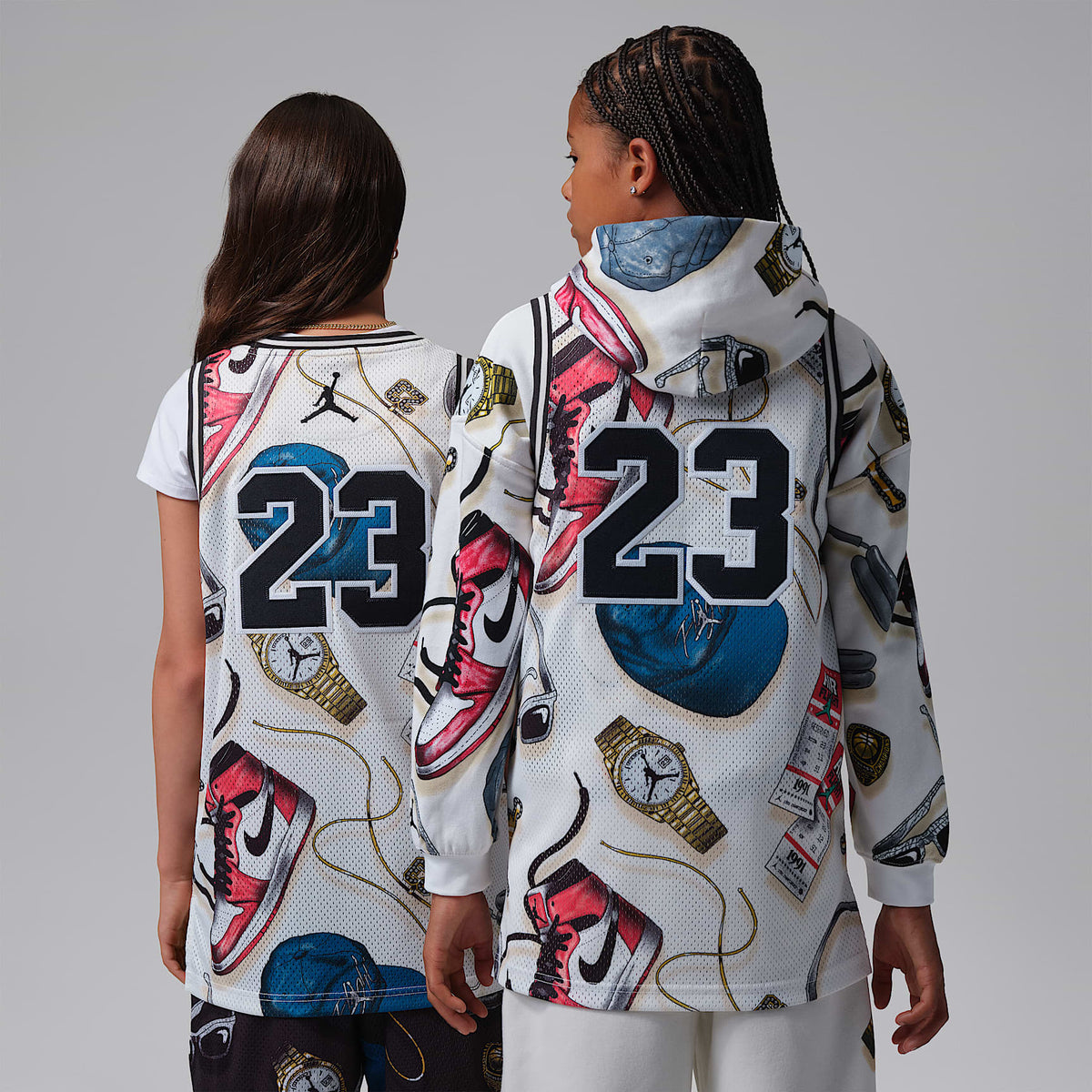 Jersey estampado 23 para niños talla grande Jordan – Vela/Sombrío apagado – vista 2