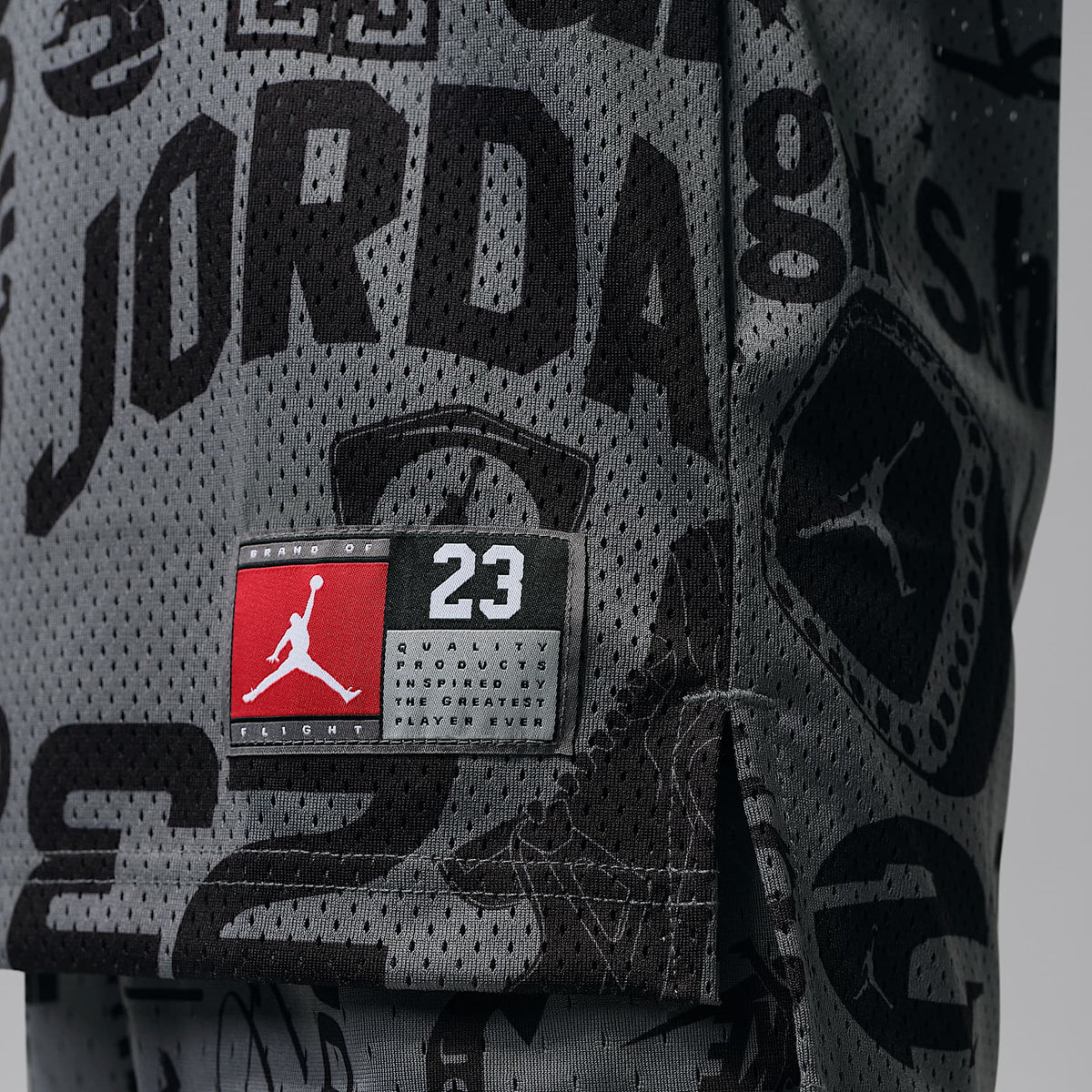 Jersey estampado 23 para niños talla grande Jordan – Gris humo – vista 7