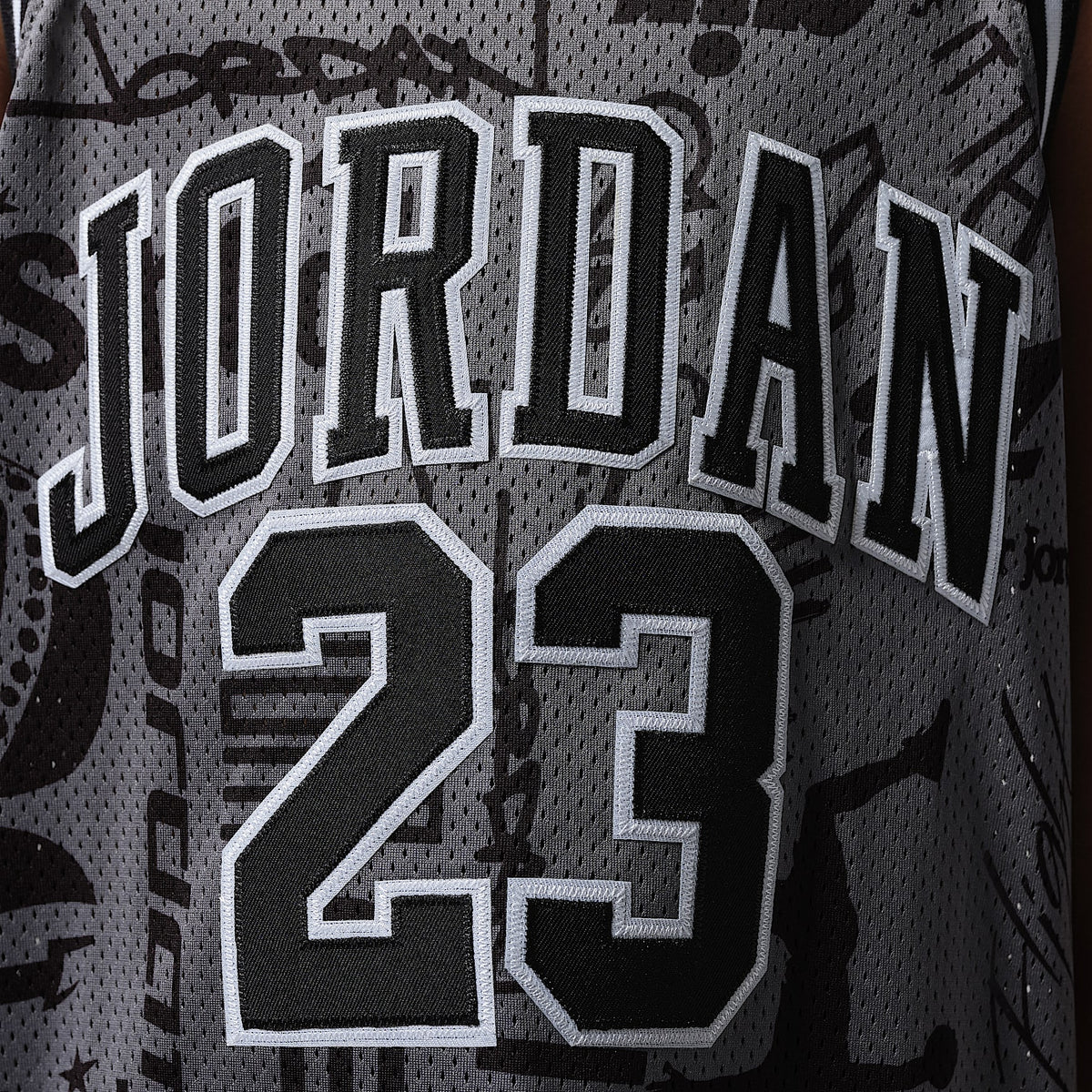 Jersey estampado 23 para niños talla grande Jordan – Gris humo – vista 4