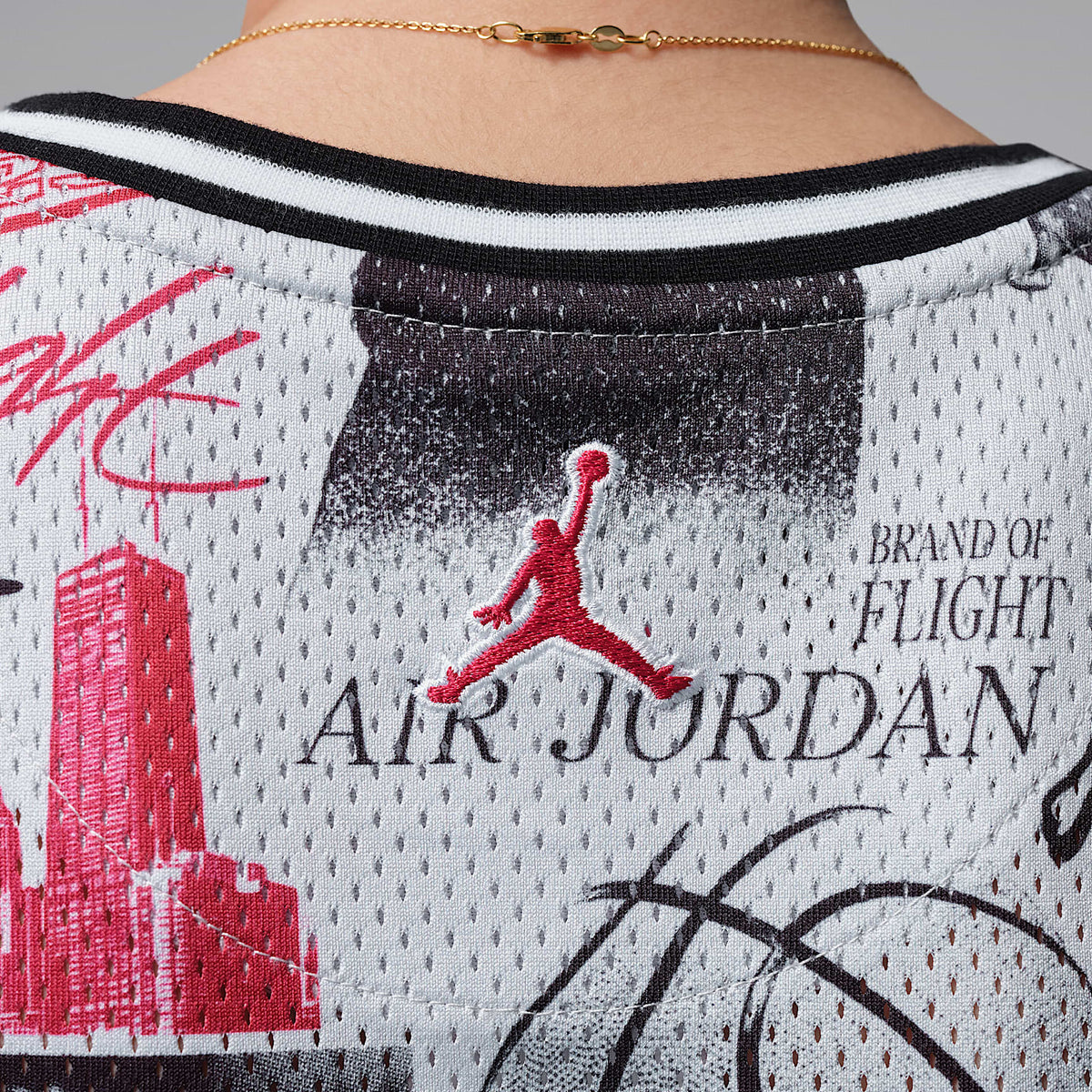 Jersey estampado 23 para niños talla grande Jordan – Gris neutro – vista 7