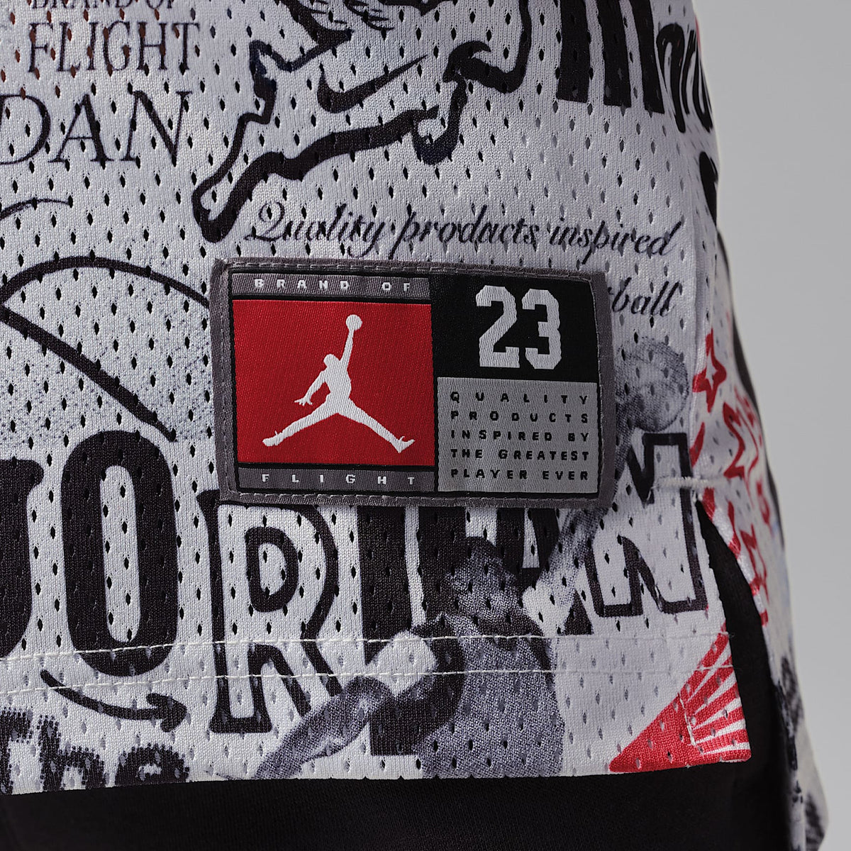 Jersey estampado 23 para niños talla pequeña Jordan – Gris neutro – vista 6