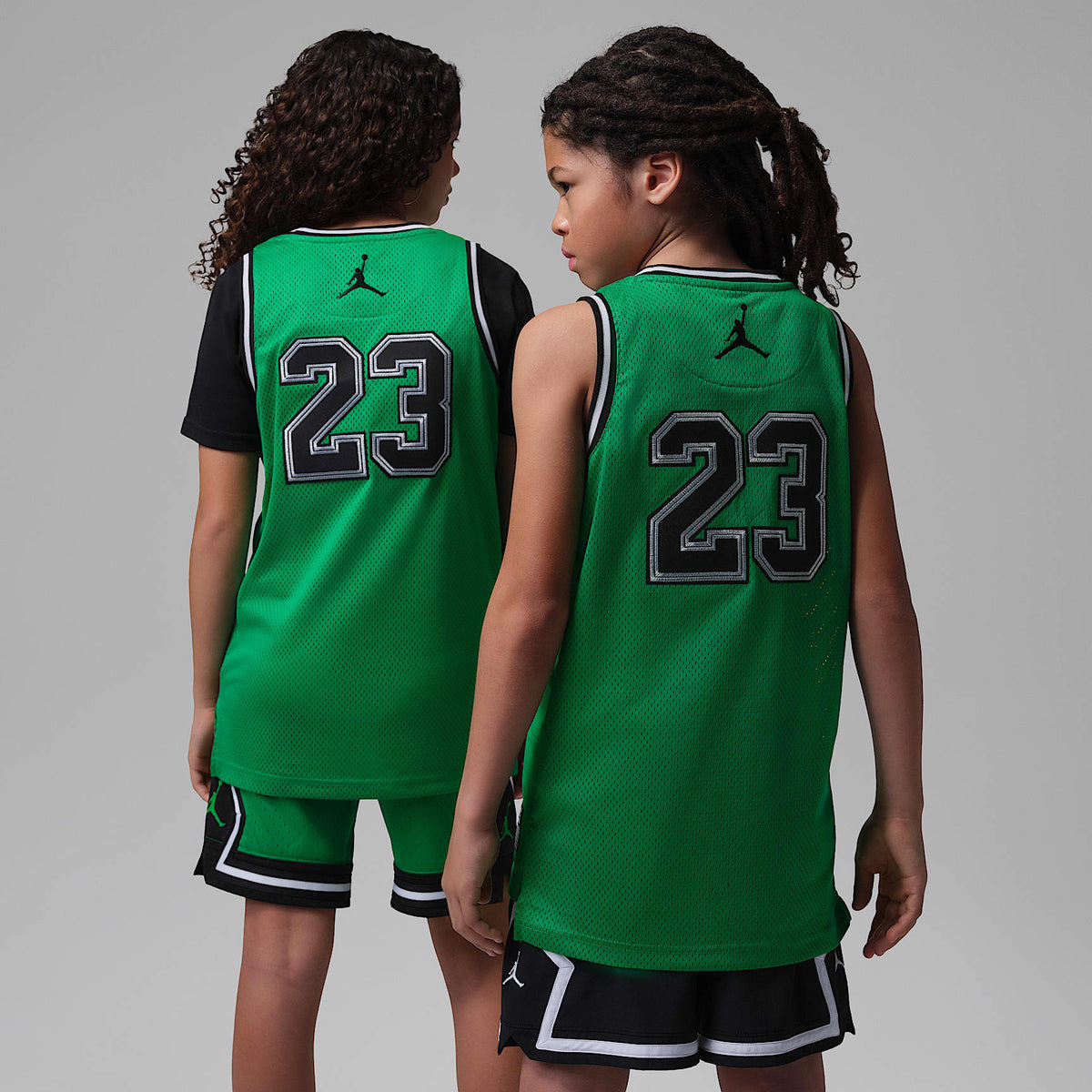 Playera para niños talla grande 23 Jordan – Verde suerte – vista 2
