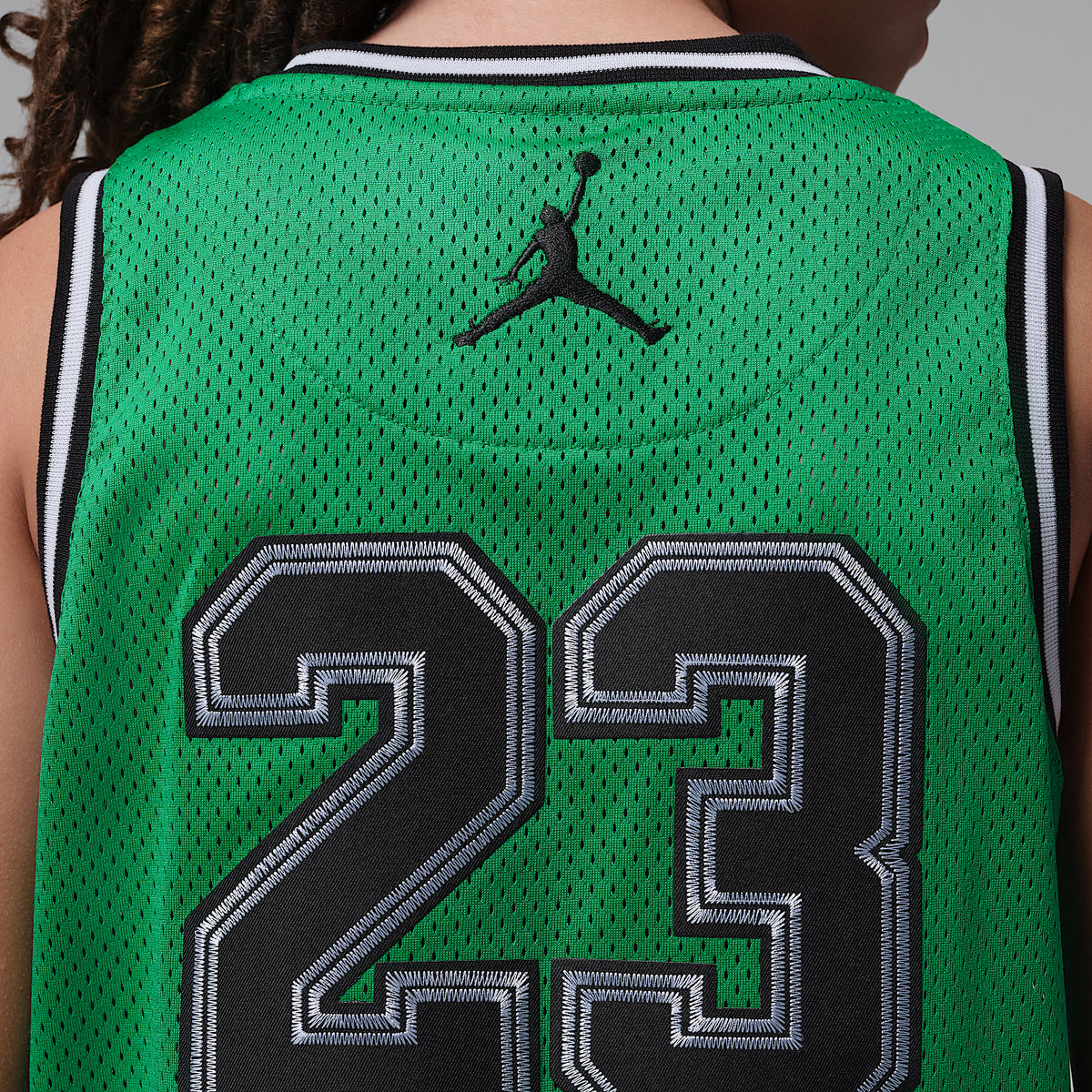 Playera para niños talla grande 23 Jordan – Verde suerte – vista 6