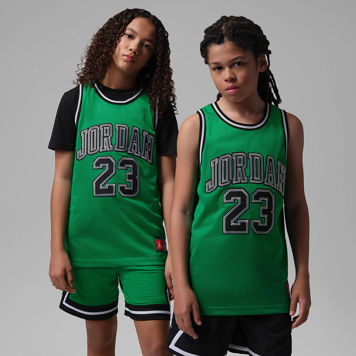 Playera para niños talla grande 23 Jordan – Verde suerte – vista 1
