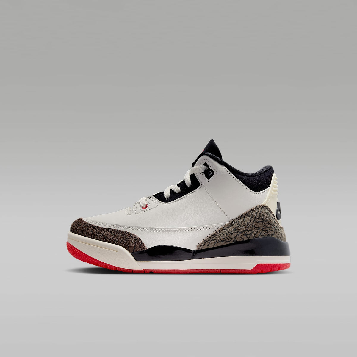 Jordan 3 "World's Best" – Vela/Rojo universitario/Marfil pálido/Negro – vista 1